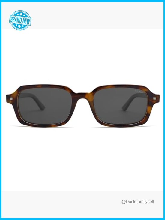 Retro Rectangle Polarized Sunglasses Thin Slim Square Frame Y2K Chic main image 7